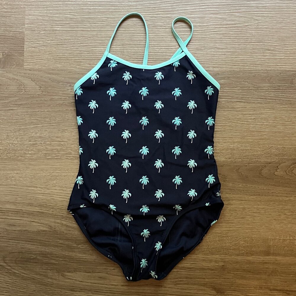 Old Navy Palm Print 1-Piece Swimsuit